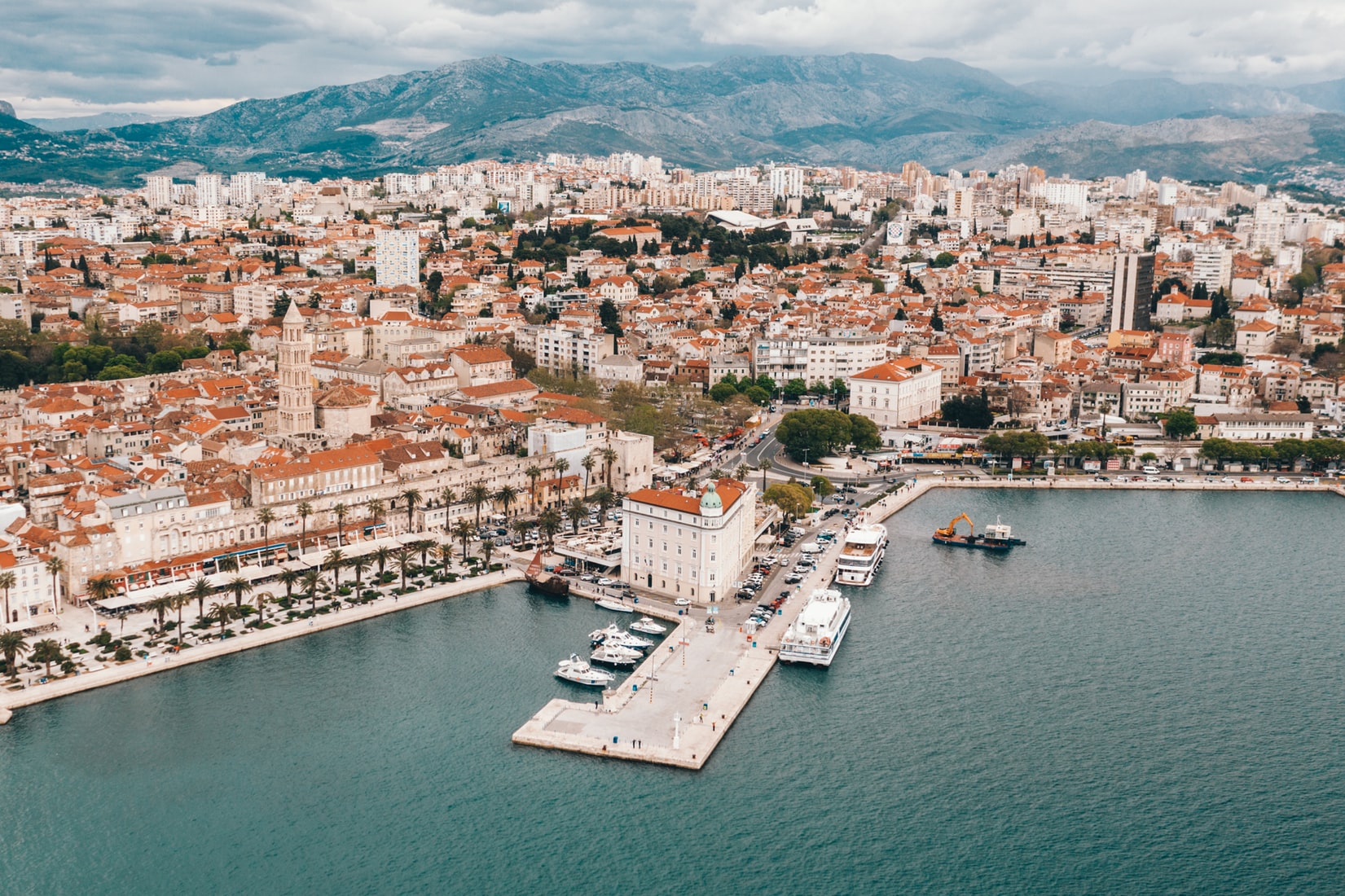 Aerial View of Split, Croatia