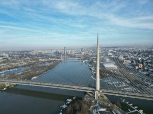 La nostra guida all'interrail in Serbia. Vista su Belgrado.